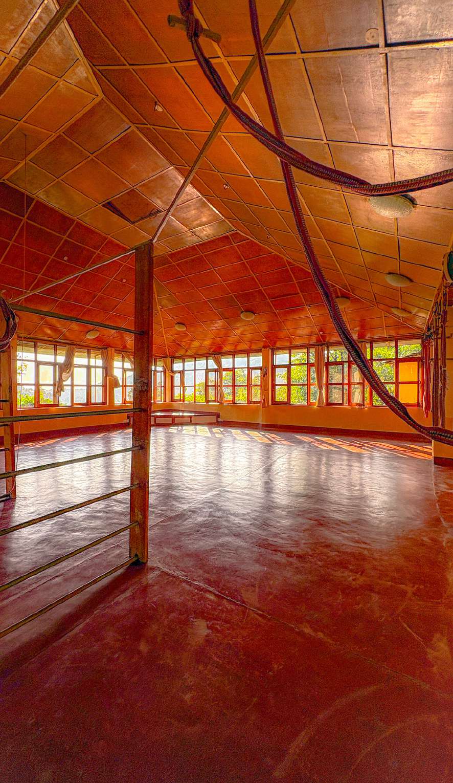 Twin-sharing room with wooden interior